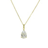 PEAR SOLITAIRE NECKLACE