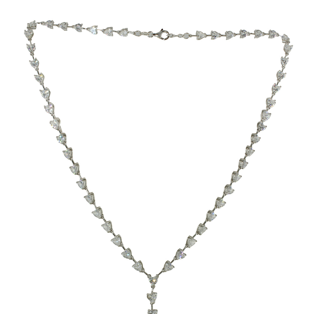 DIAMOND HEART LARIAT NECKLACE