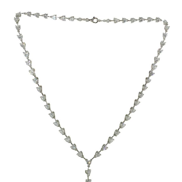 DIAMOND HEART LARIAT NECKLACE