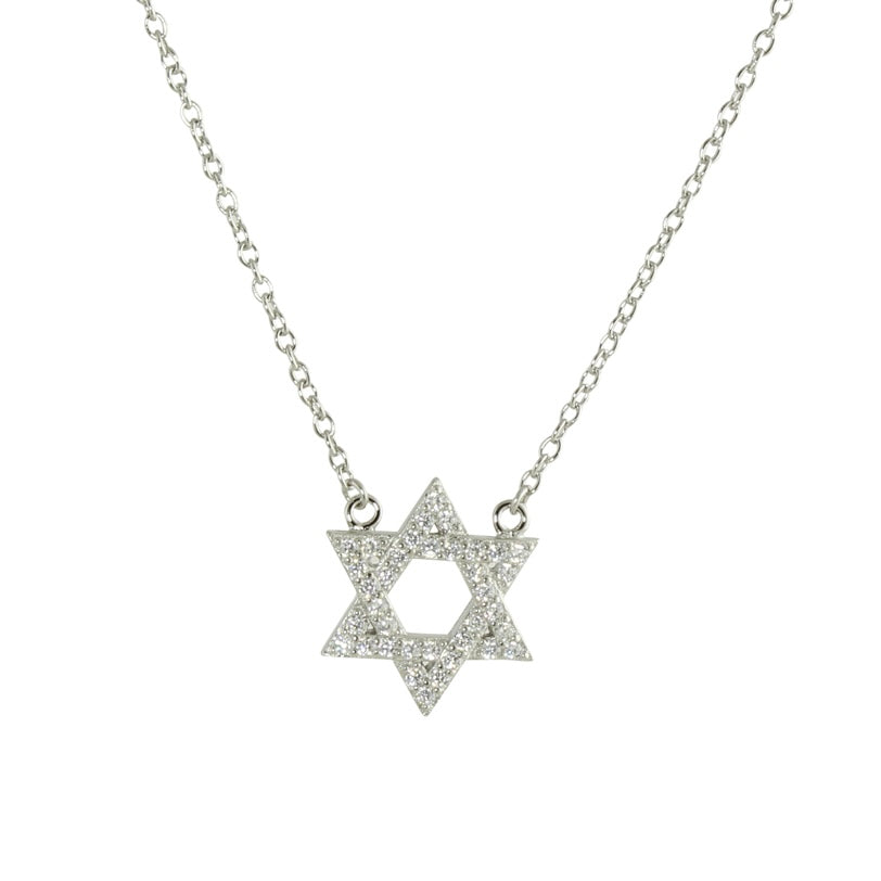 CZ STAR OF DAVID NECKLACE