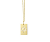 Star of David dog tag necklace