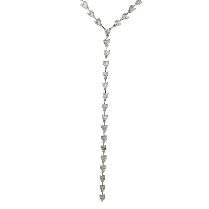 DIAMOND HEART LARIAT NECKLACE