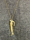 GOLD FISH & CHAI NECKLACE