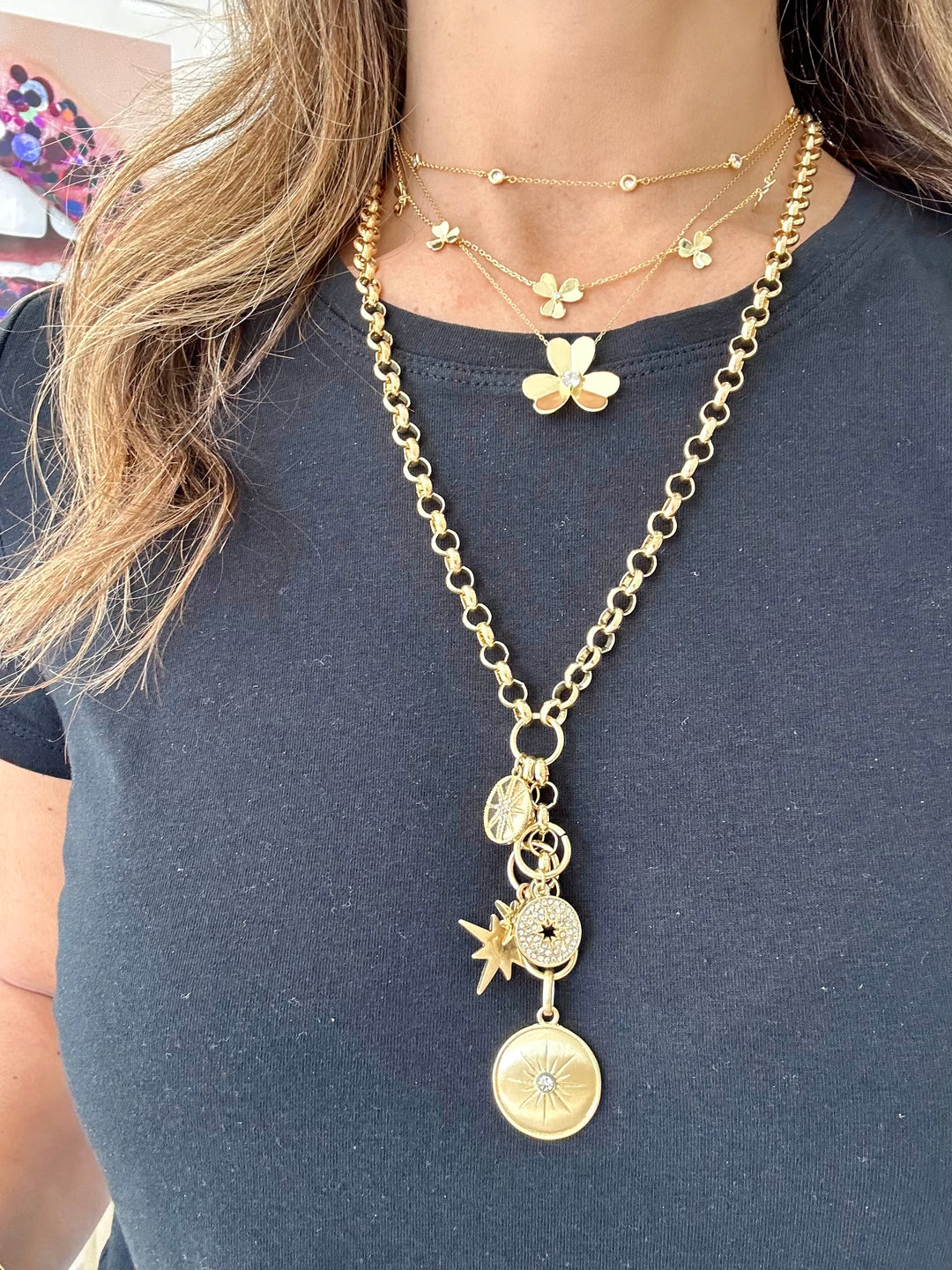 5 FLOWER NECKLACE