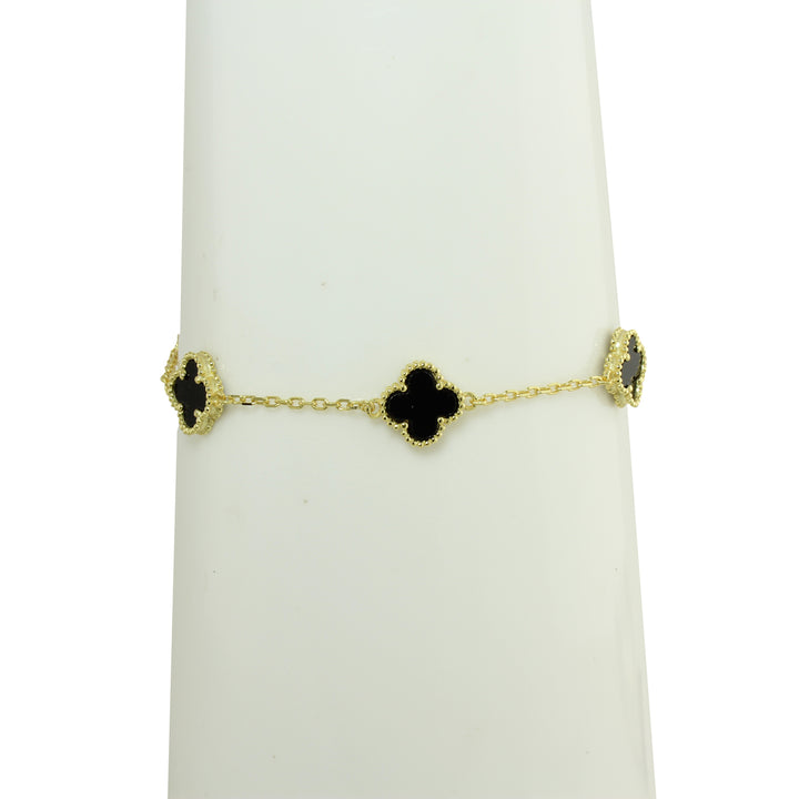 SMALL STATION COLOR CLOVER BRACELET