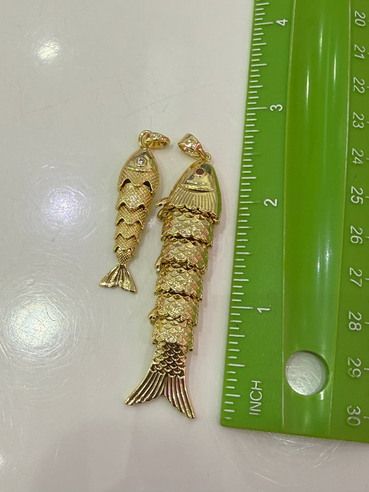 DOUBLE FISH LINK NECKLACE