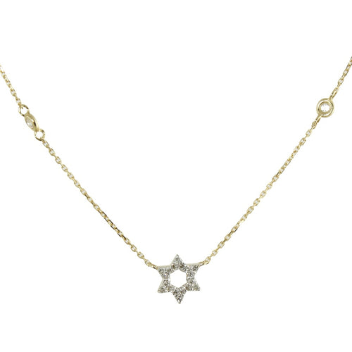 Diamond Star of David necklace 