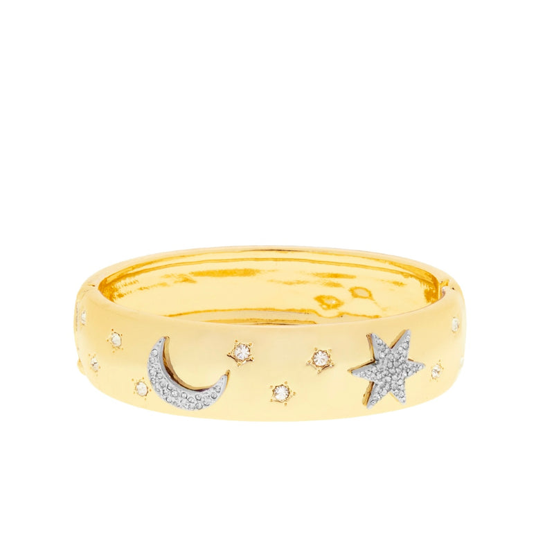 WIDE MOON & STAR BANGLE