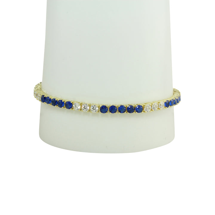 DIAMOND &amp; RUBY TENNIS BRACELET