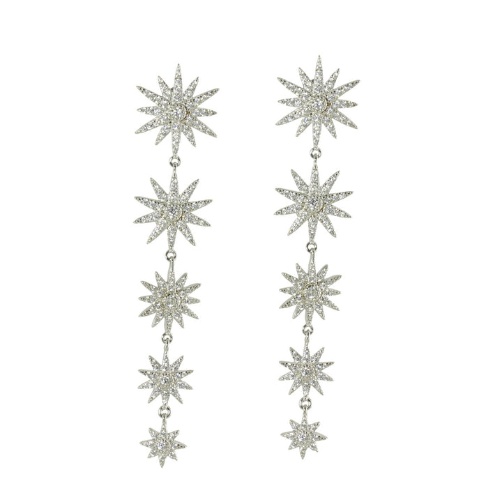 HANGING DIAMOND STARS EARRINGS