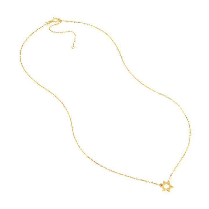 14K GOLD SMALL STAR OF DAVID NECKLACE
