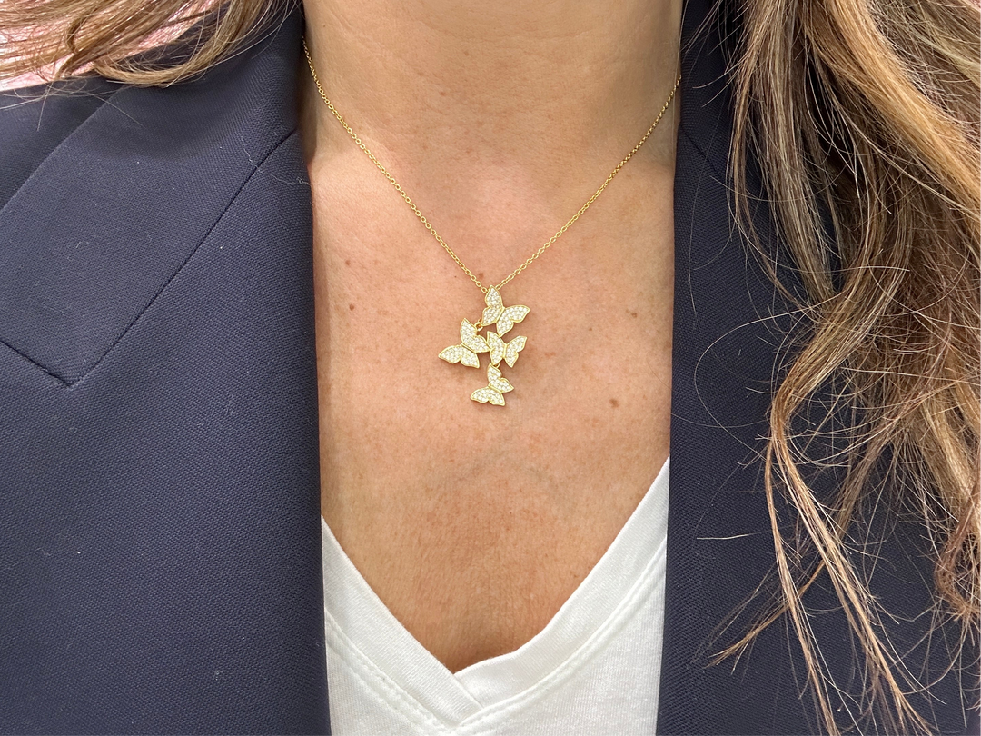 FLOATING BUTTERFLIES NECKLACE