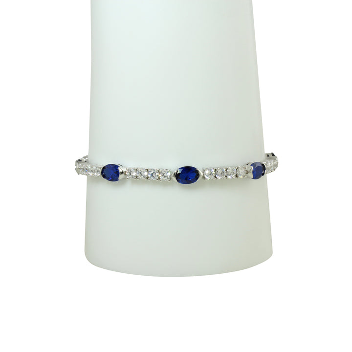OVAL STATION TENNIS BRACELET