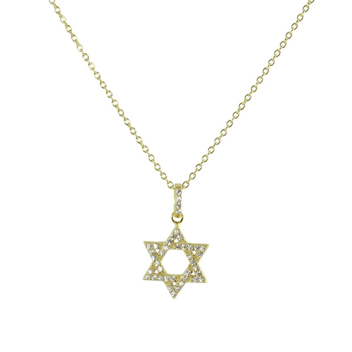 CZ STAR OF DAVID NECKLACE