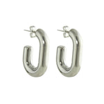 OPEN OVAL HOOP EARRINGS