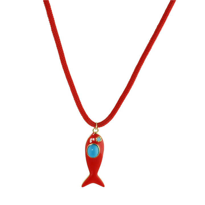COLOR FISH CORD NECKLACE