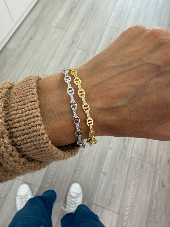PAVÈ MARINER LINK BANGLE