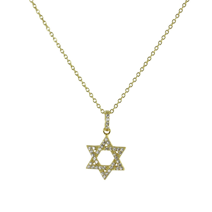 CZ STAR OF DAVID NECKLACE