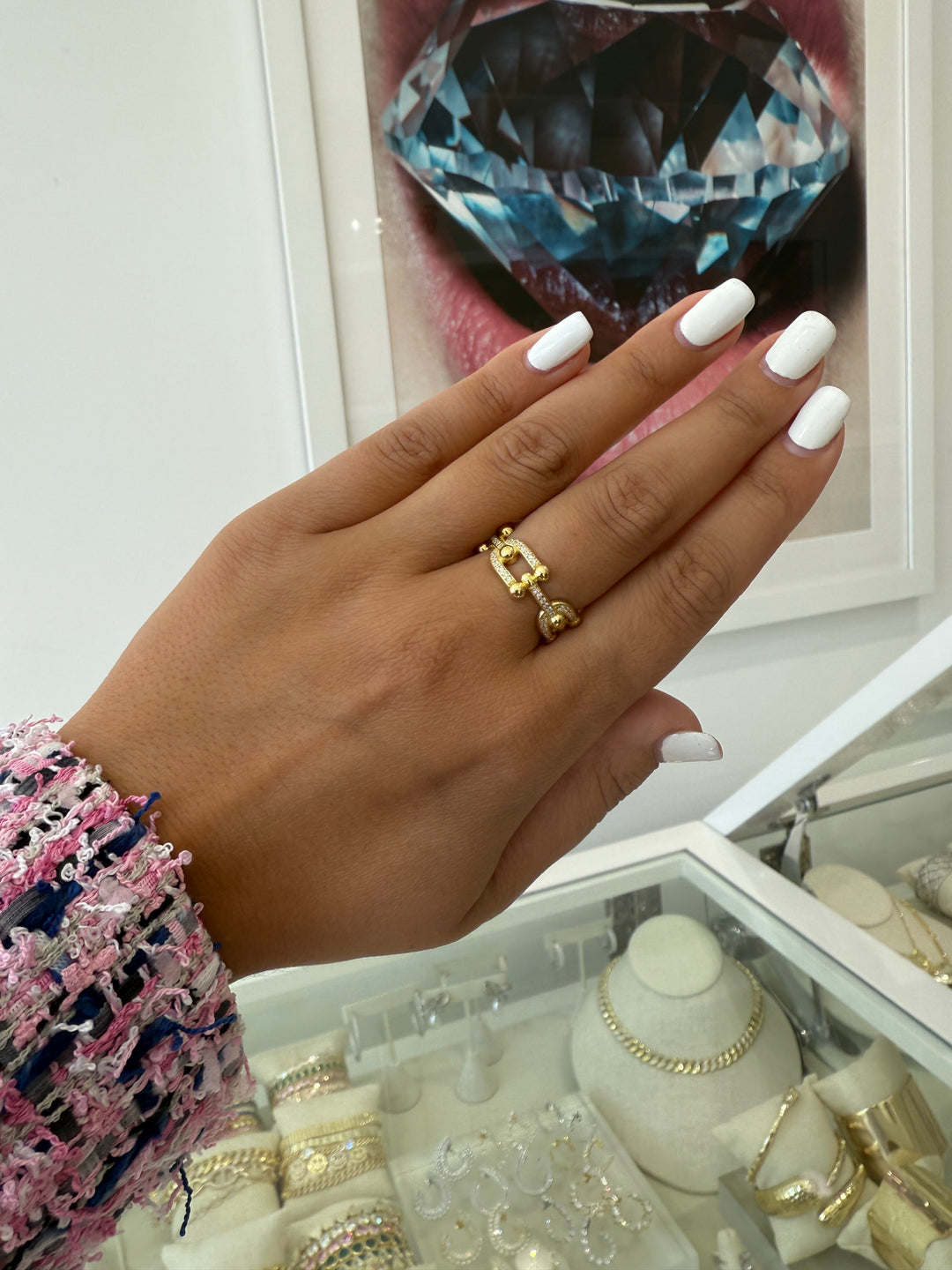 PAVÈ U LINK RING
