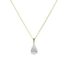 PEAR SOLITAIRE NECKLACE