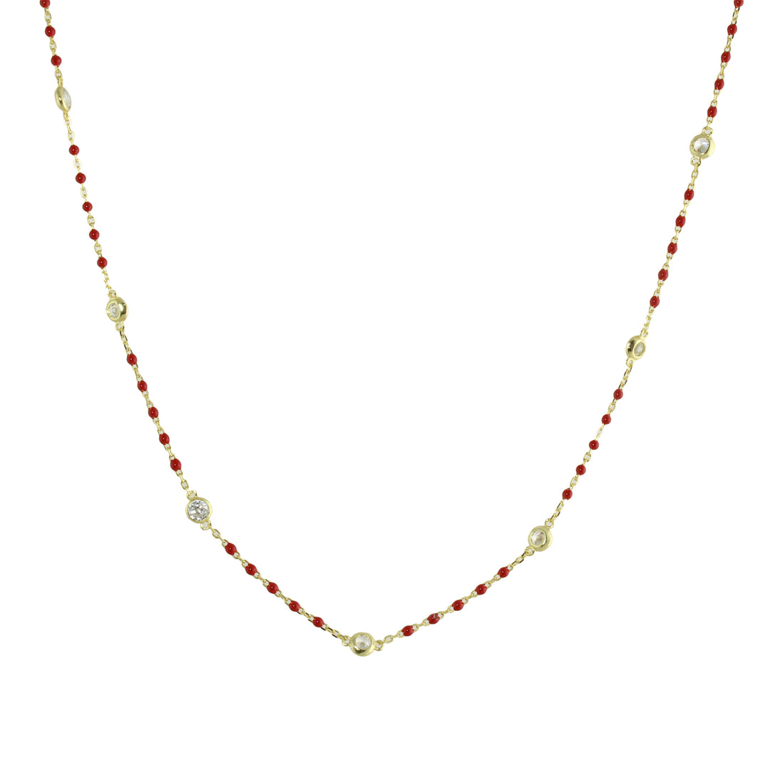COLOR DIAMONDS BY THE YARD NECKLACE