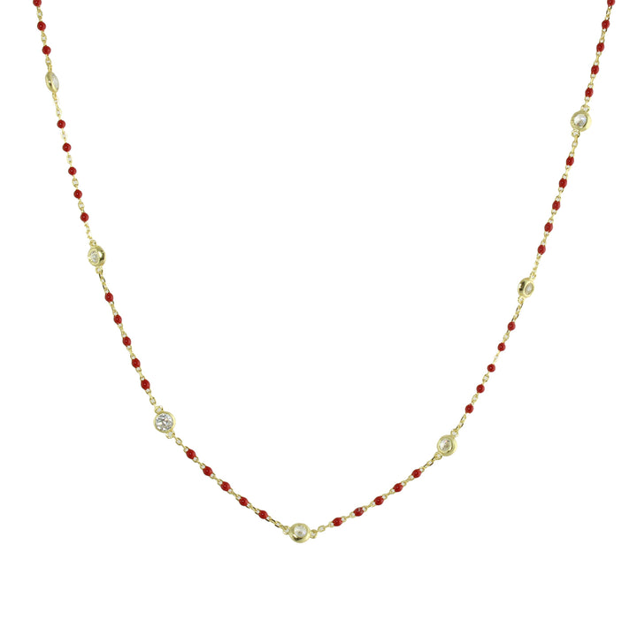 COLOR DIAMONDS BY THE YARD NECKLACE