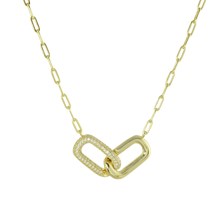 PAVÈ DOUBLE LINK NECKLACE