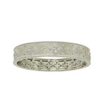 BRUSHED GOLD CZ EMBELLISHED BANGLE