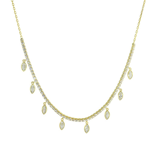 Diamond dangle necklace