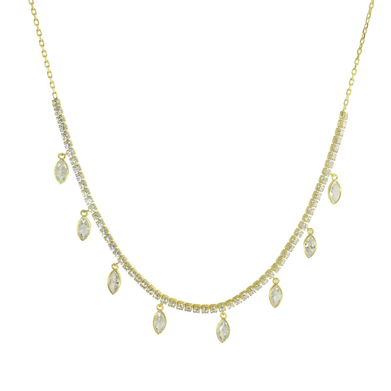 Diamond dangle necklace