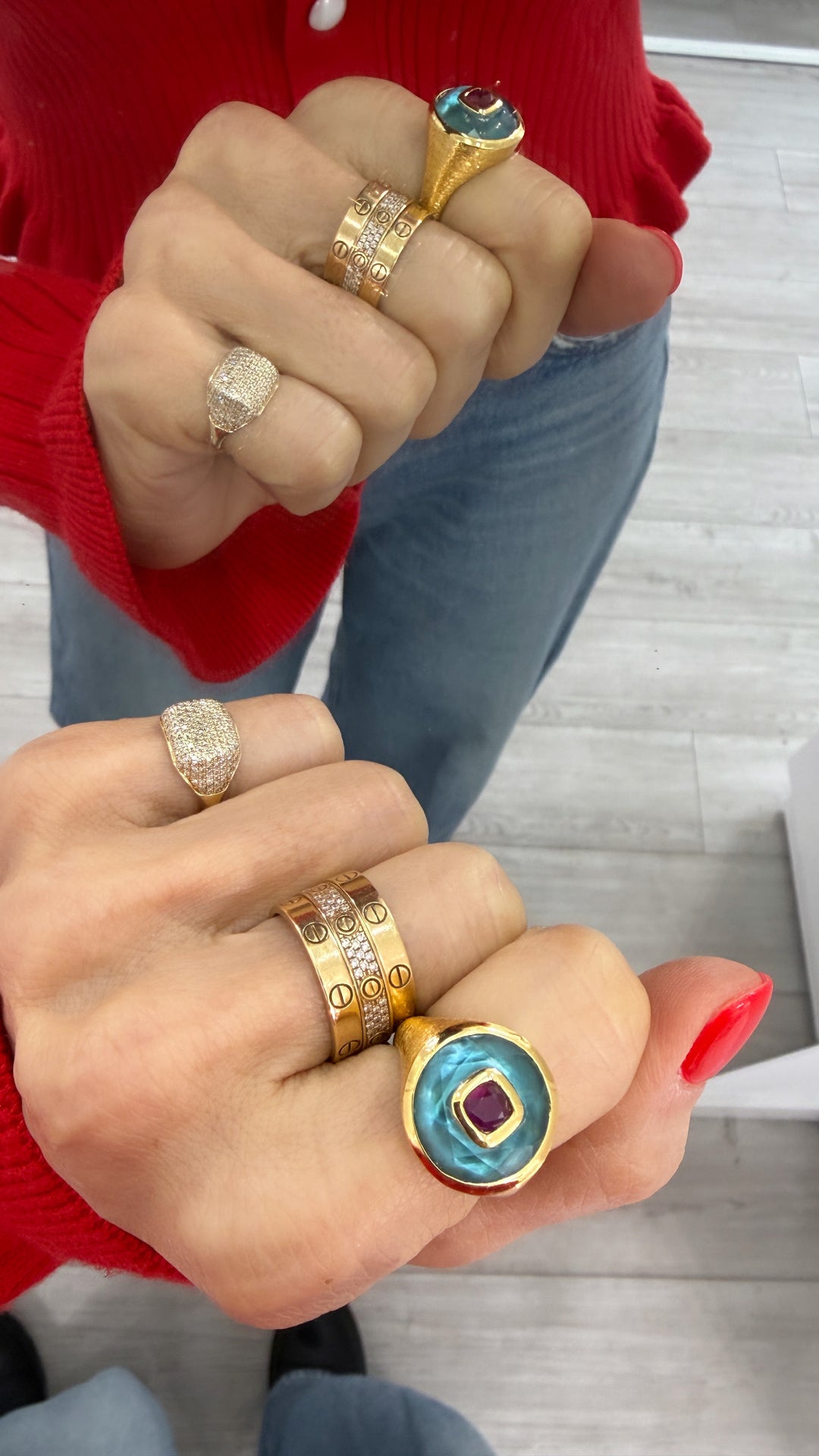 EVIL EYE STATEMENT RING