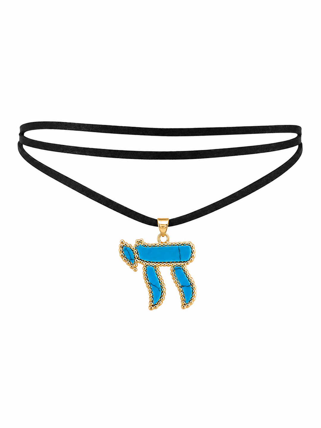 BEAD CHAI WRAP CORD CHOKER
