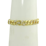 Shiny gold cuban Link bracelet