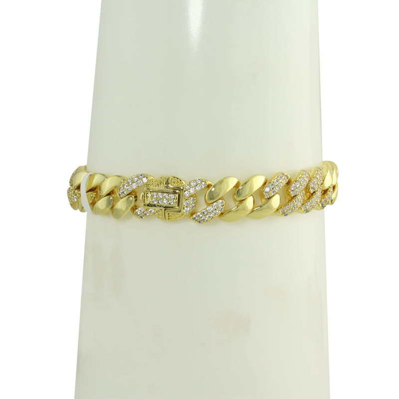 Shiny gold cuban Link bracelet