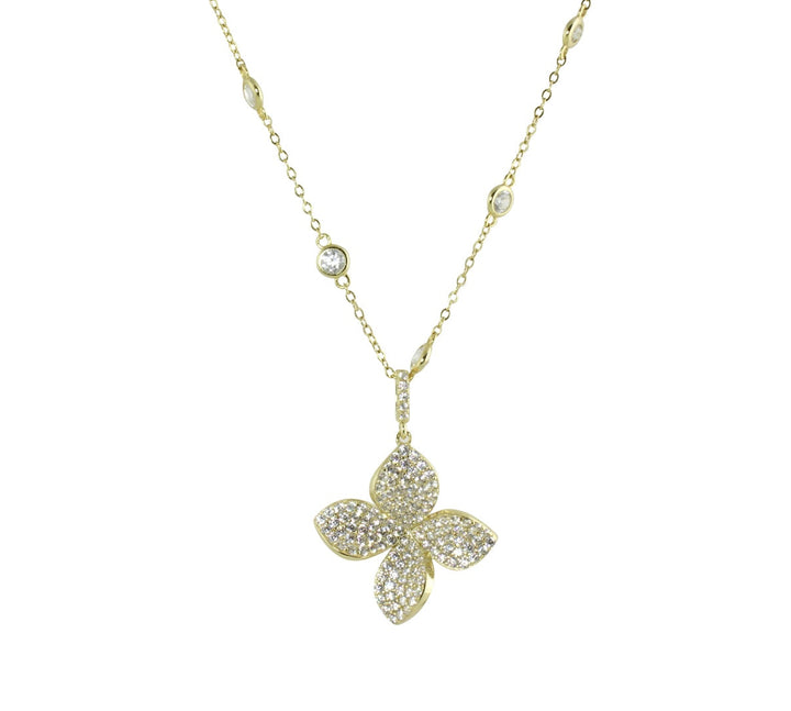 FLOWER DIAMONDS BY THE YARD NECKLACE