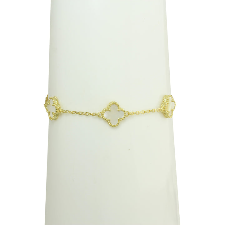 SMALL STATION COLOR CLOVER BRACELET