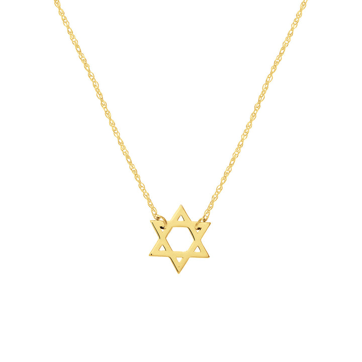 14K GOLD SMALL STAR OF DAVID NECKLACE