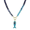 blue fish necklace