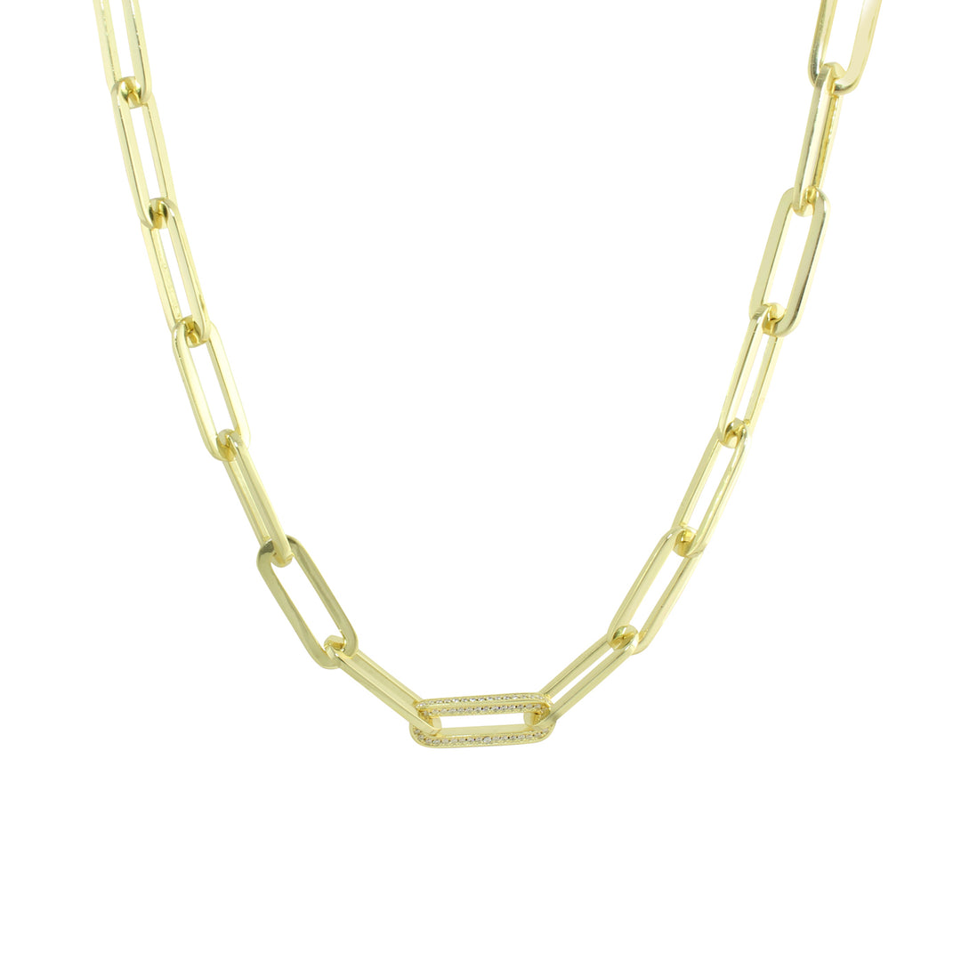 chunky paperclip necklace 