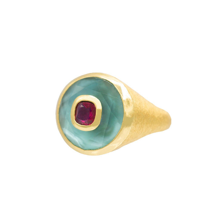 EVIL EYE STATEMENT RING
