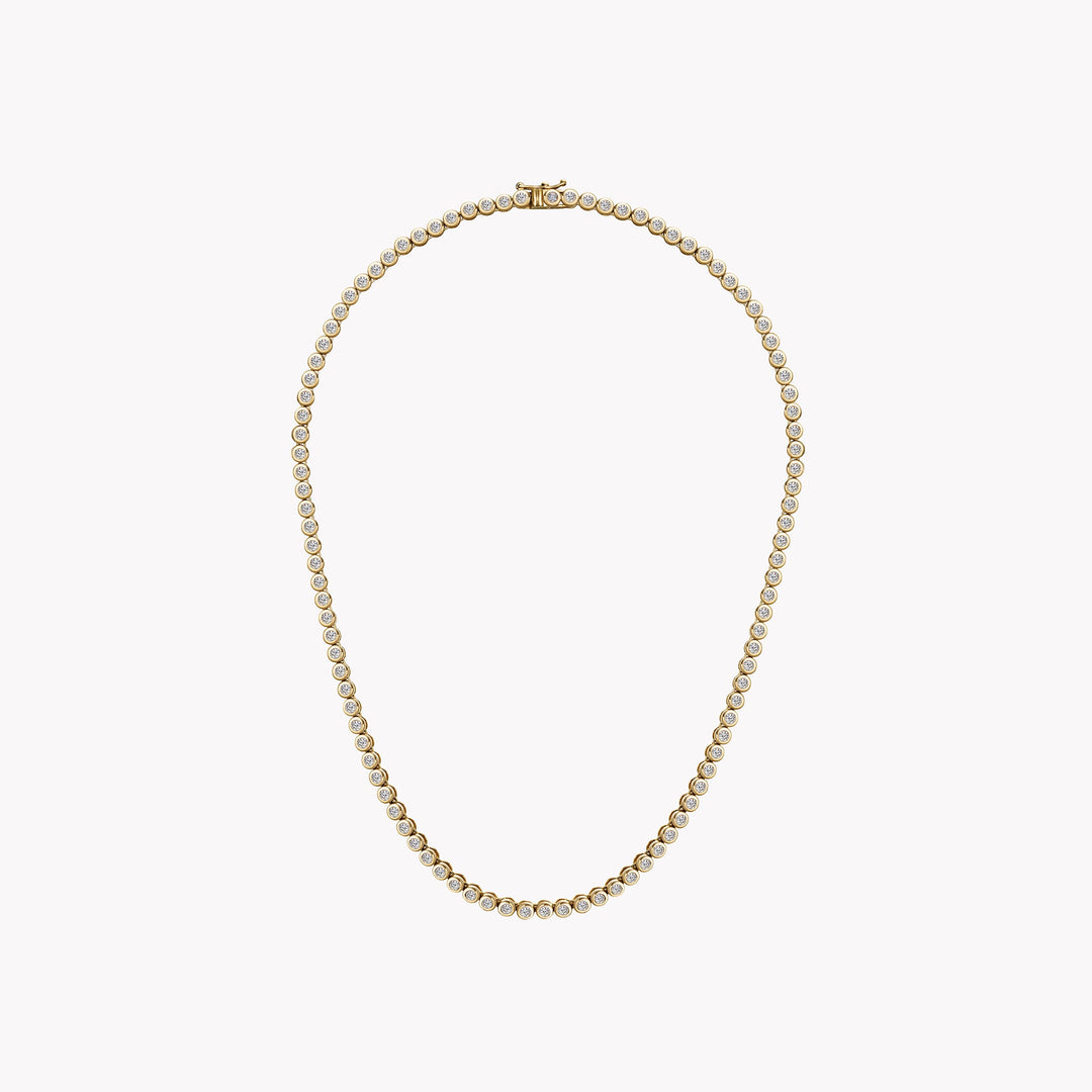 BEZEL SET TENNIS NECKLACE