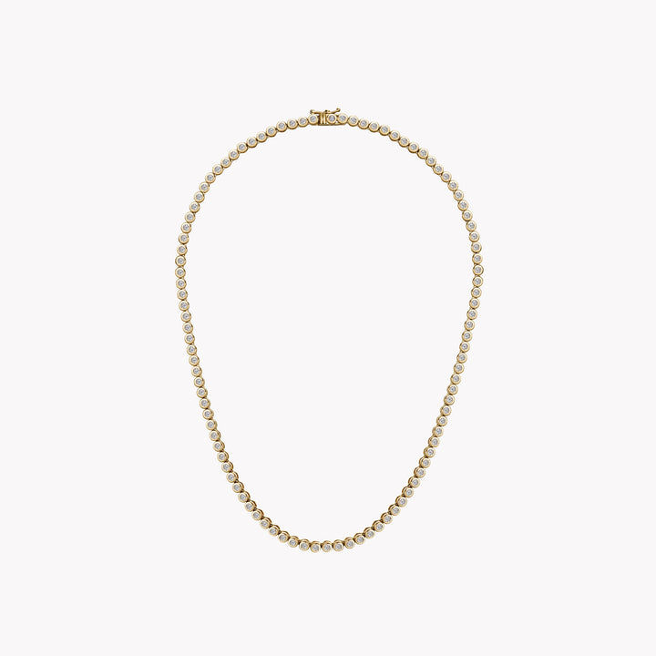 BEZEL SET TENNIS NECKLACE