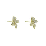 SMALL PAVÈ FLOWER EARRINGS