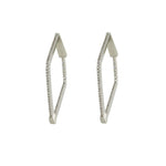 PAVÈ SQUARE HOOP EARRINGS