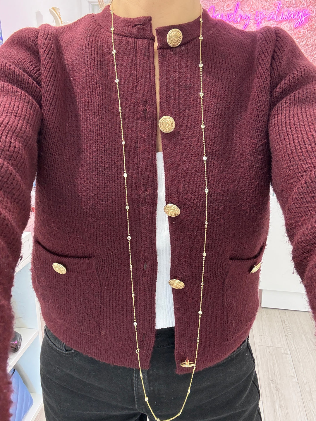 LONG DIAMONDS BY THE YARD NECKLACE