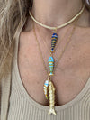 blue fish necklace