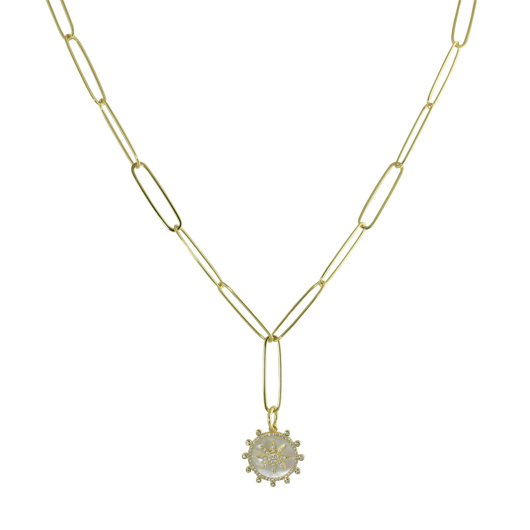 FANCY LINK LARIAT NECKLACE