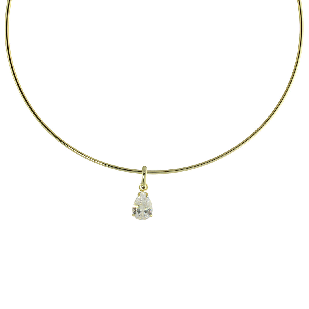 HARD WIRE PENDANT NECKLACE
