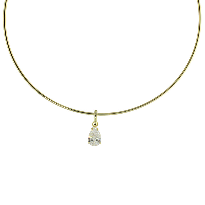 HARD WIRE PENDANT NECKLACE
