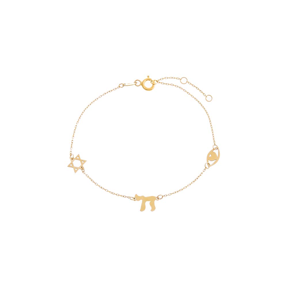 Jewish charms bracelet 